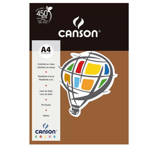 PAPEL COLORPLUS 180G A4 CHOCOLATE 10F CANSON