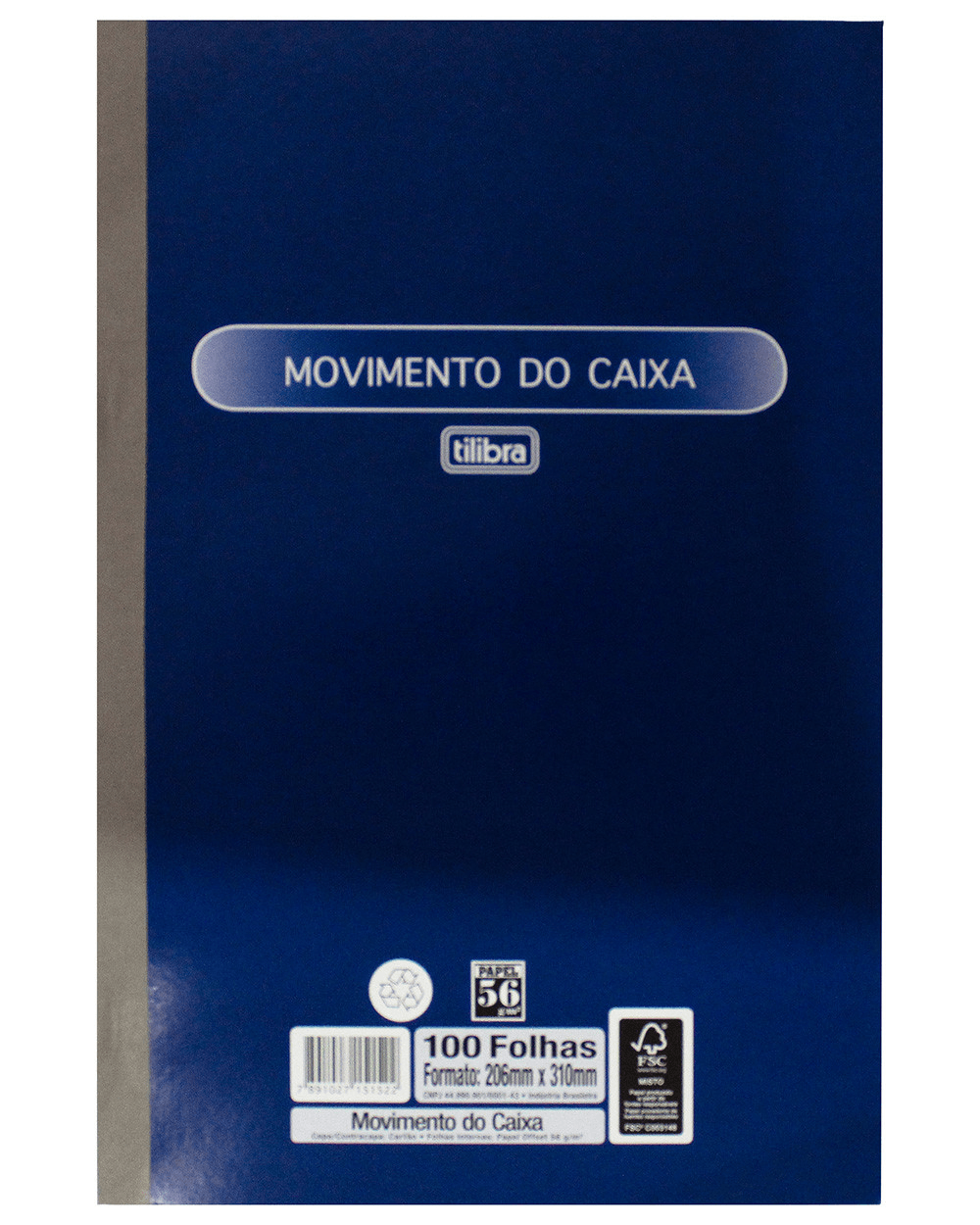 Livro Movimento Caixa Tilibra Peq 100f 7596