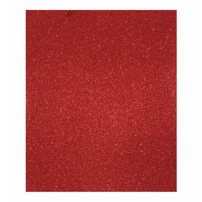 Eva Glitter Folha 40x48cm Vermelho Ibel 6667