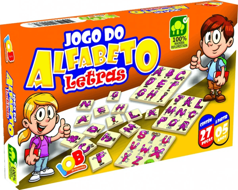 Jogo do Alfabeto Letras Educativo - IOB BRINQUEDOS C06 - Tem Tem Digital -  Brinquedos e Papelaria, aqui tem!