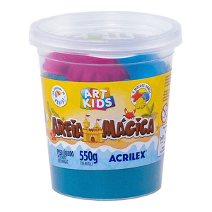 Areia Mágica Art Kids 550G Azul Acrilex