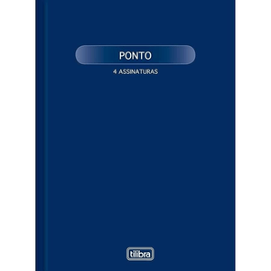 Livro de Ponto Grande 4 Assinaturas 100 Folhas - Tilibra