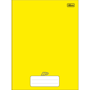 Caderno Brochura Capa Dura D+ Amarelo 96 Folhas  - Tilibra