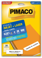 ETIQUETA-PIMACO-CARTA-6281-LASER-C-500-1X1UN