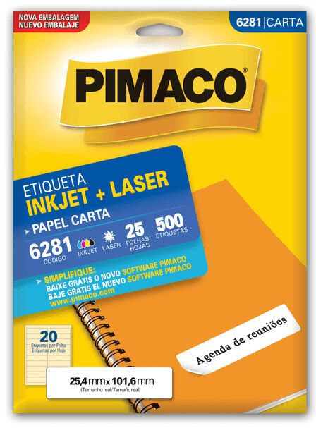 ETIQUETA-PIMACO-CARTA-6281-LASER-C-500-1X1UN