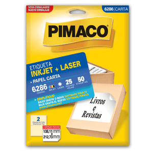 ETIQUETA PIMACO CARTA 6286 LASER COM 50U