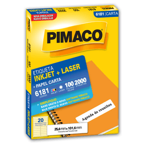 ETIQUETA PIMACO CARTA 6181 LASER C 2000