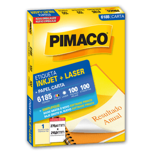 ETIQUETA PIMACO CARTA 6185 LASER C 100 U