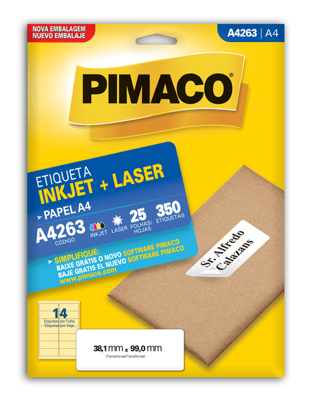 ETIQUETA-PIMACO-A4263-LASER-C-350-25F-1X1UN