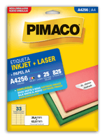 ETIQUETA-PIMACO-A4256-LASER-C-825-25F-1X1UN