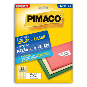 ETIQUETA PIMACO A4256 LASER C/825 25F