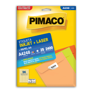 ETIQUETA PIMACO A4248 LASER C/2400 25F