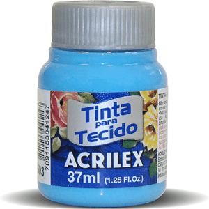 Tinta Tecido Fosca Azul Celeste 37  ml - Acrilex