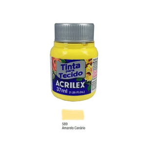 Tinta Para Tecido Fosca Amarelo Cádmio 37ml Acrilex