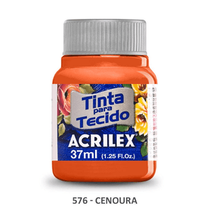 Tinta Tecido Fosca Cenoura 37  ml - Acrilex