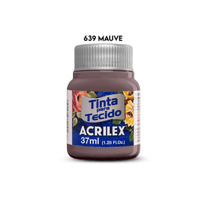 Tinta Tecido Fosca Mauve 37  ml - Acrilex