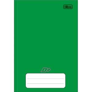 Caderno Brochura Capa Dura 1/4 D+ Verde 48 Folhas - Tilibra