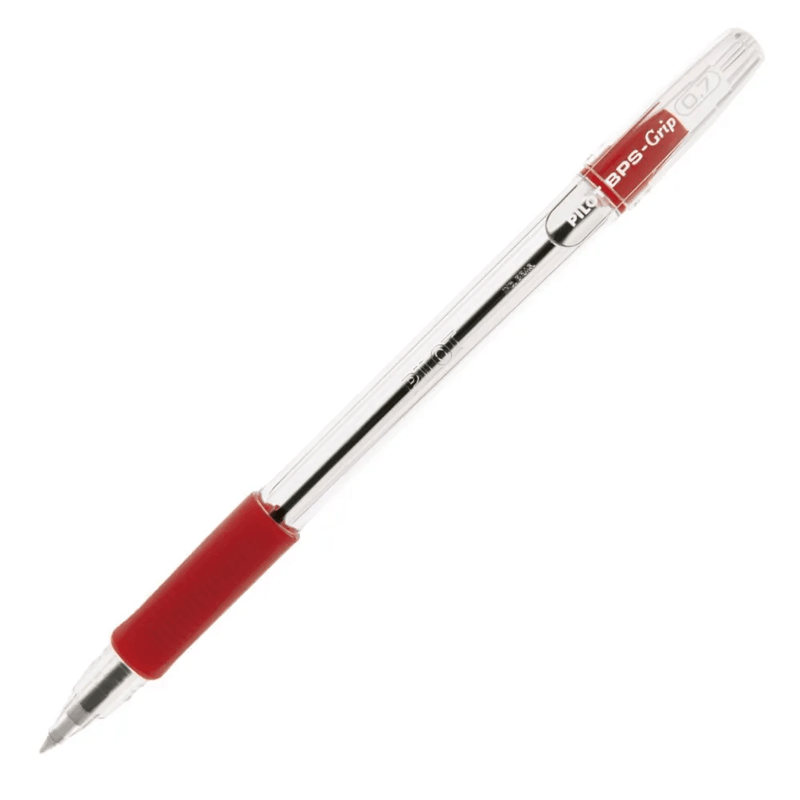 CANETA-ESFEROGRAFICA-PILOT-BPS-GRIP-F-0-7MM-VERMELHO-1X1UN