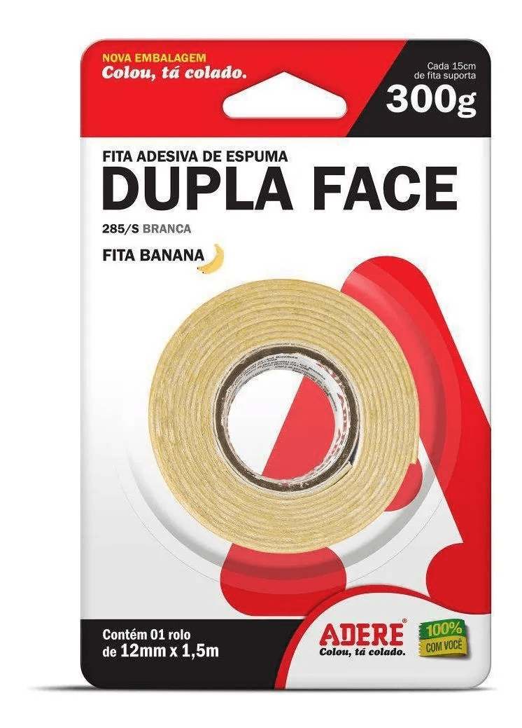 FITA-DUPLA-FACE-12X1-5-ESPUMA-285S-ADERE-1X1UN