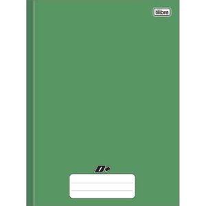 Caderno Brochura Capa Dura  D+ Verde 96 Folhas - Tilibra