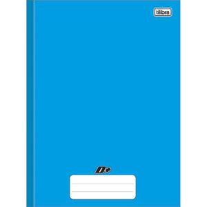 Caderno Brochura Capa Dura  D+ Azul 96 Folhas - Tilibra