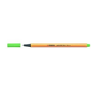 Caneta Stabilo Point 88 Fine 0.4mm Verde Neon