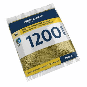 Elastico Standard N18 Amarelo 1200 Peças - Mercur