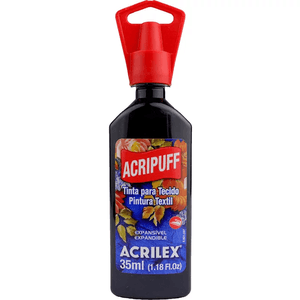 Tinta Acripuff 35  ml Preto - Acrilex