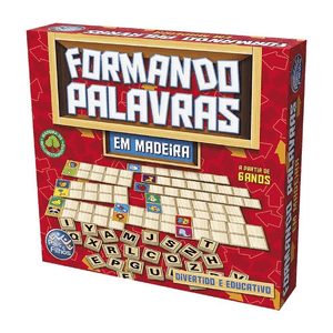 Brinquedo Educativo Formando Palavras em Madeira RF2906 - GALA