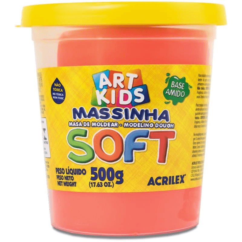 Massa-De-Modelar-Pote-Laranja-500g-Acrilex-1X1UN