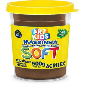 Massa Modelar Pote 500 g  Chocolate - Acrilex