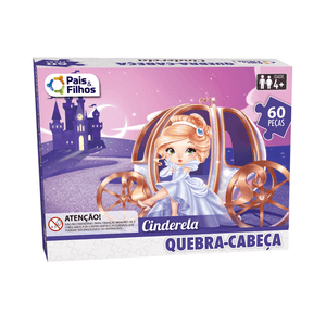 Brinquedo Educativo Quebra Cabeça Cab Cinderela Rf2852 - Gala