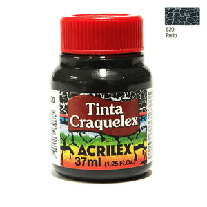 Tinta Craquelex Preto 37ml Acrilex