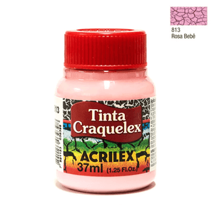 Tinta Craquelex Rosa Bebê 37ml Acrilex