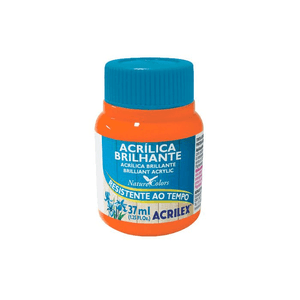 Tinta Acrilica Brilhante 37 ml Laranja - Acrilex