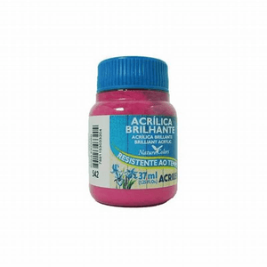 Tinta Acrilica Brilhante 37 ml Rosa Escuro - Acrilex