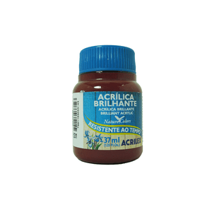 Tinta Acrilica Brilhante 37 ml Marrom - Acrilex