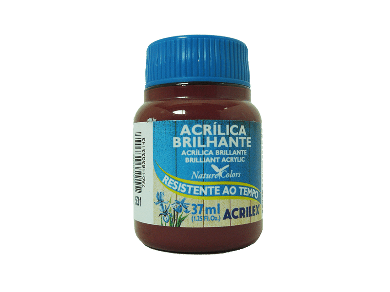 Tinta-Acrilica-Brilhante-37ml-Marrom-Acrilex-1X1UN