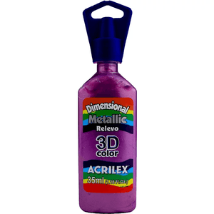 Tinta Dimensional Metálico Magenta 35  ml - Acrilex