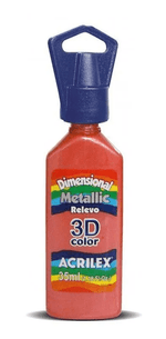 Tinta-Dimensional-Vermelho-Metallic-35ml-Acrilex-1X1UN