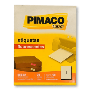 ETIQUETA PIMACO CARTA FLUOR 5585A 5 UND