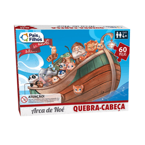 Brinquedo Educativo Quebra Cabeças Arca de  Noe Rf2857 - Gala