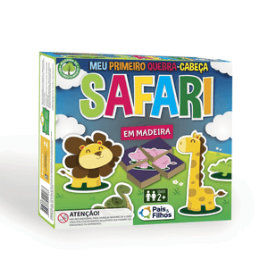 Safari Meu Primeiro Quebra-cabeca 32 Pcs - Pais e Filhos