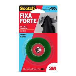 Fita Dupla Face 12X2 Fixa Forte - 3 M