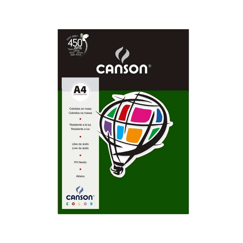 PAPEL-COLORPLUS-180G-A4-VERDE-ESCURO-10F-CANSON-1X1UN