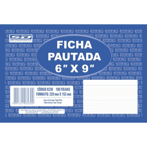 Ficha Pautada 6X9 Nr 4 - SD