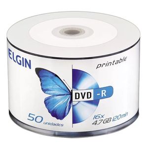 DVD R ELGIN 16X 4 7GB 120MIN BULK