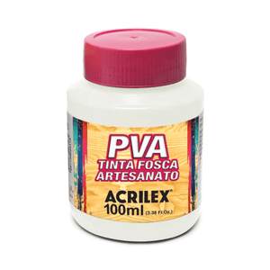 Tinta Pva Fosca Branco 100  ml - Acrilex