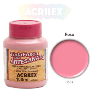 Tinta PVA Fosca 100ml Rosa Acrilex