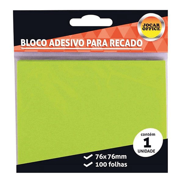 BLOCO-ADESIVO-76X76MM-VERDE-NEON-100-FOLHAS-JOCAR-OFFICE-1X1UN